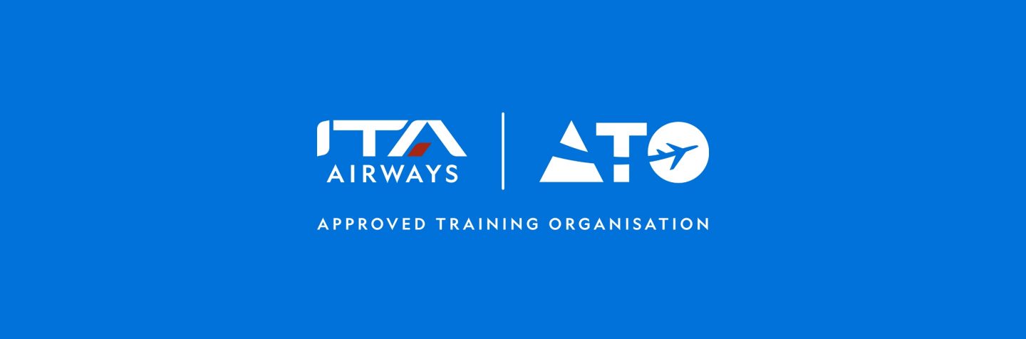 Logo ufficiale ITA Airways Approved Training Organisation.